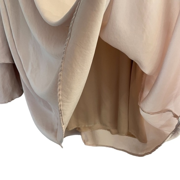 Lulus Get a Glimpse Champagne Bell Sleeve Dress, Size S - Picture 8 of 12